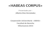 Diapositivas habeas corpus