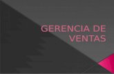 GERENCIA DE VENTAS 3 CLASE