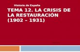 Tema 12 Crisis Restauracion