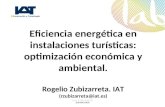 Foro Sostenibilidad y Turismo de Andalucía Lab. EFICIENCIA ENERGÉTICA EN  INSTALACIONES TURÍSTICAS: OPTIMIZACIÓN ECONÓMICA Y AMBIENTAL