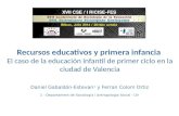 ASE2014 Recursos educativos en la primera infancia - Daniel Gabaldón Estevan; Ferran Colom Ortiz