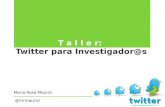 Taller twitter-investigadores mr-maurizi