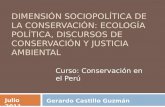 Ecología política y conservación