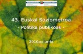 Euskal Soziometroa - Politika publikoa