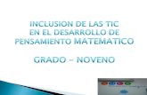 Inclusion De Las Tic En El Desarrollo De Pensamiento Matematico
