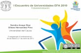 I Encuentro de Universidades EFA 2010