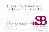 Aulas de formación online con Moodle