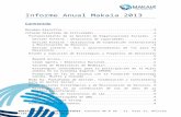 Makaia - Informe Anual - 2013