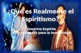 Qué es el espiritismo