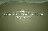 Presentación ud3 origen y evolución de los seres vivos