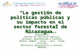 Gestion de politicas publicas y su impacto en el sector forestal de nicaragua