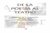 Exposición "De la Poesía al Teatro"