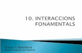 Tema 10 interaccions fonamentals
