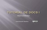 Tutorial de docs I nueva interfaz
