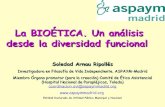 La bioética. un análisis desde la diversidad funcional (22 de junio 2010)