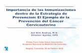 Importancia de las inmunizaciones dentro de la estrategia de prevención: El ejemplo de la prevención del cáncer cervicouterino