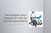 Tecnologías para mejorar la vida de los discapacitados