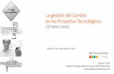 La gestión del cambio en proyectos tecnológicos - Lleida - 25/11/2014