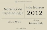 Noticias de espeleología 20120204