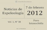 Noticias de espeleología 20120207