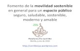 Movilidad y espacios sostenibles