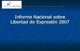 Presentación informe libertad de expresión 2007