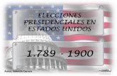 Elecciones Presidenciales EE UU: 1789 - 1900
