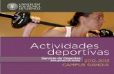 Programa de actividades deportivas 2012/2013