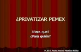 Privatizar Pemex