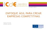 Enfoque ágil para crear empresas competitivas. Sandra Garrido