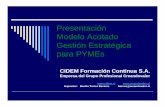 Modelo Acotado Gestión Estratégica para PYMES, por CIDEM Formación Continua S.A