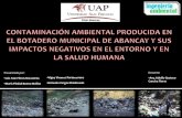 Contaminación ambiental en el botadero municipal de Abancay