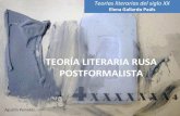 Teoría literaria rusa postformalista