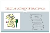 Textos administrativos