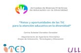 Retos y oportunidades de las TIC  para la atención educativa en la diversidad
