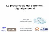Preservació del patrimoni digital personal