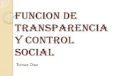 Funcion de transparencia y control social