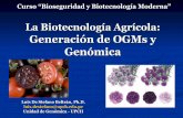 Biotec agricola ogms y genómica