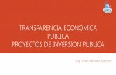 Seminario de Transparencia Publica - Proyectos de Inversion Publica