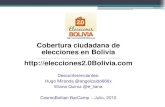 Cobertura ciudadana de elecciones en Bolivia