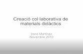 Creació col laborativa de materials didàctics