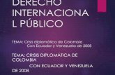 Crisis diplomática: Colombia, Ecuador y Venezuela