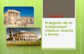 Introducción a unidad iii legado antigüedad clásica
