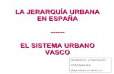 Ka jerarquía urbana española - Las ciudades de Euskal Herria