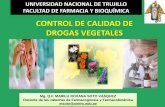Control de Calidad de Drogas Vegetales por Q.F. Marilú Roxana Soto Vásquez