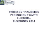 Procesos financieros y promoción y gasto electoral