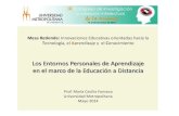 Los Entornos Personales de Aprendizaje  en el marco de la Educación a Distancia