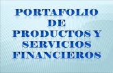Exposicion portafolio de productos y servicios bancarios