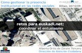 Retos para Euskadi.net: coordinar el entusiasmo