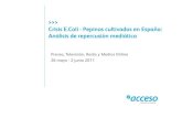Crisis E.Coli - Pepinos cultivados en España: Análisis de repercusión mediática
